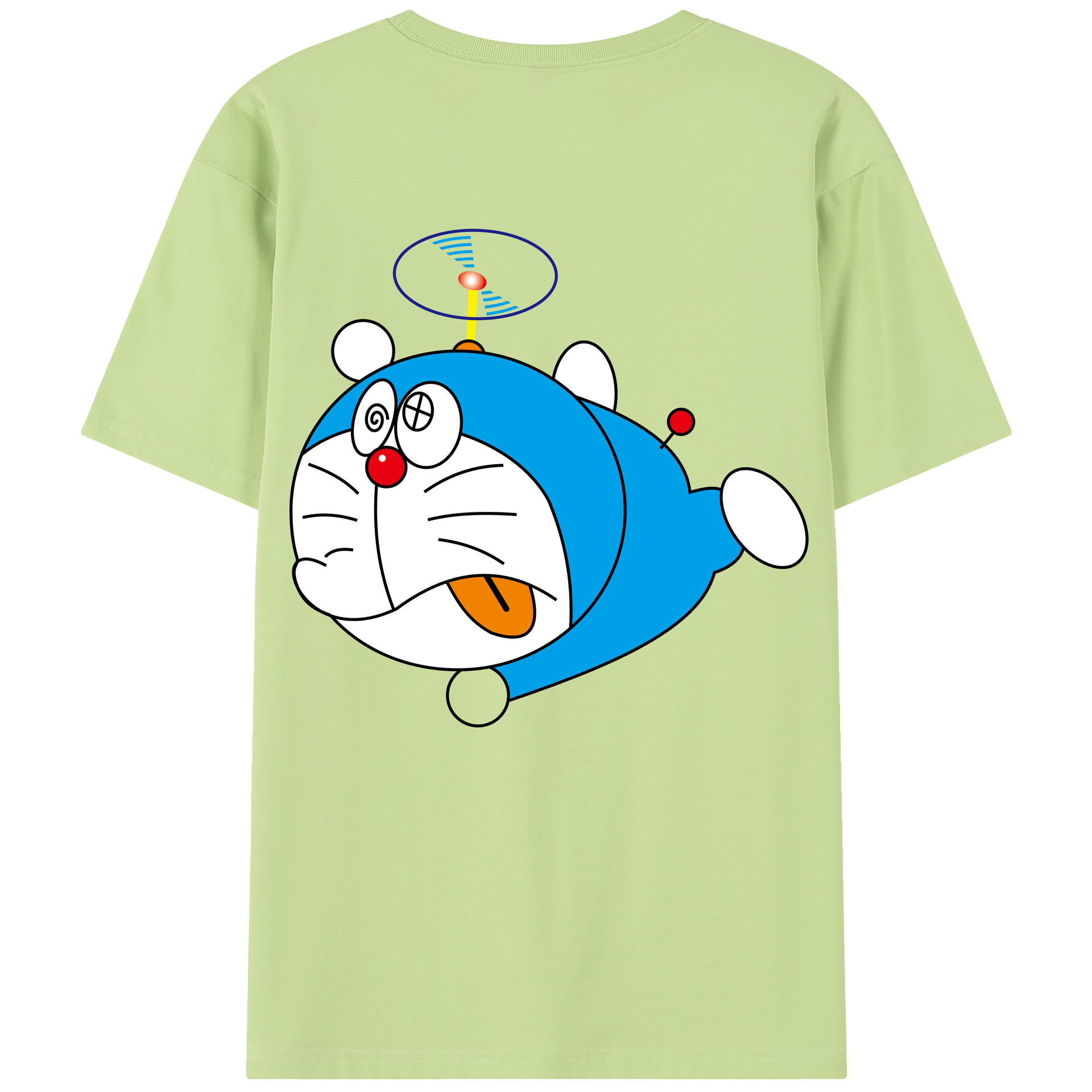 （画像用） ドラえもん Doraemon 綿100％半袖Tシャツ（背面プリント）